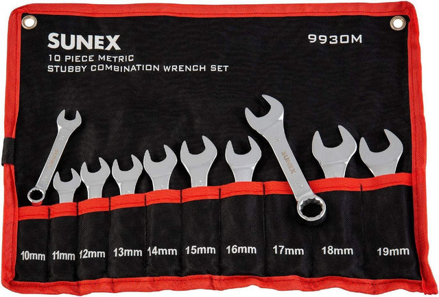 Sunex 9930M Stubby Wrench Set