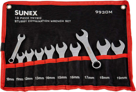 Sunex 9930M Stubby Wrench Set
