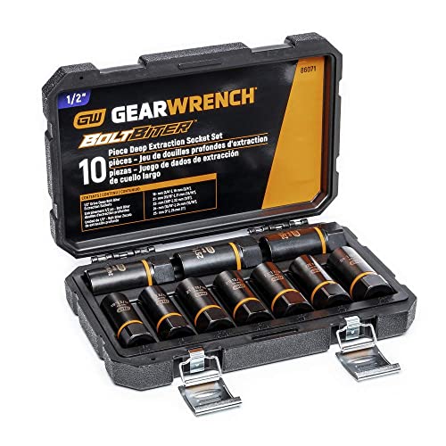GEARWRENCH 86071 - 10 Piece 1/2" Drive Bolt Biter Set