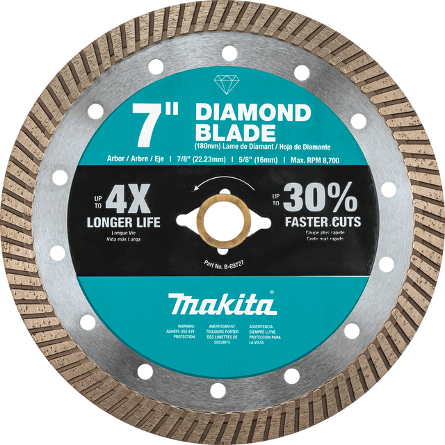 7" Diamond Blade, Turbo, General Purpose