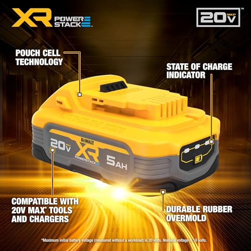 DEWALT DCBP520-2 20V 5Ah Powerstack Battery Pack (2-Pack)