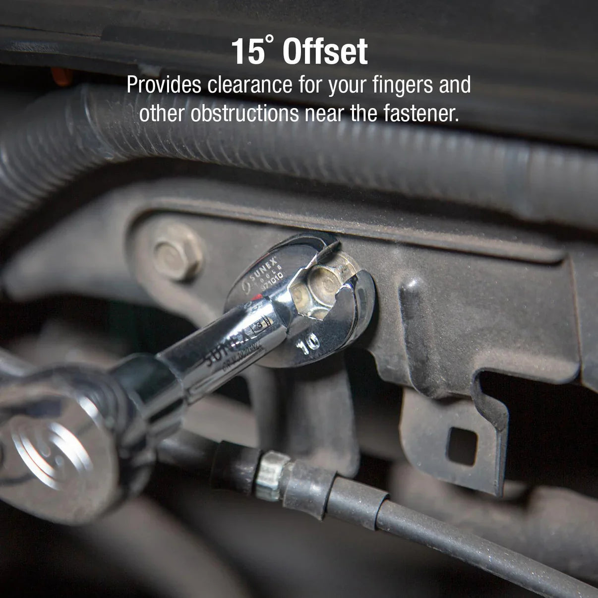 Sunex 9710M 3/8 Drive 10 Piece Metric Flare Nut Crowfoot Wrench