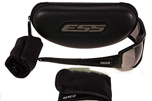 ESS CDI MAX Ballistic Sunglasses – Black Frame / Clear & Smoke Gray Lenses (740-0297)