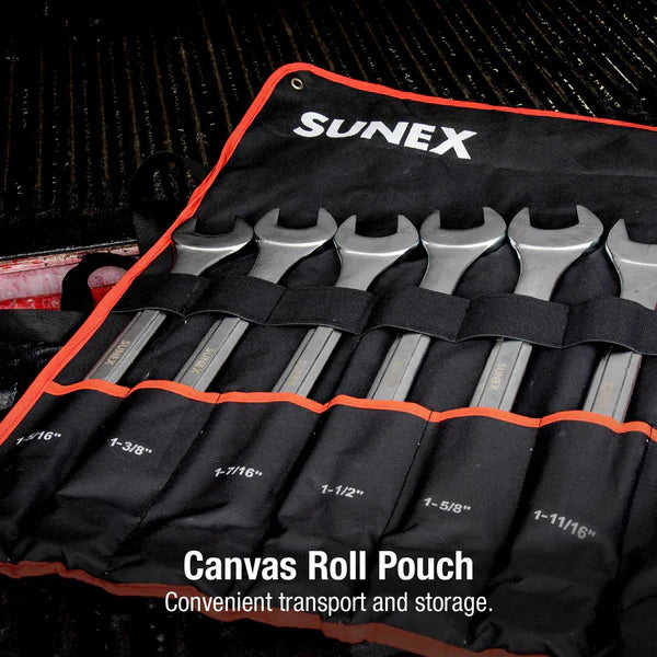 Sunex 97010A 10-Pc Sae Raised Panel Jumbo Combi Wrench Set