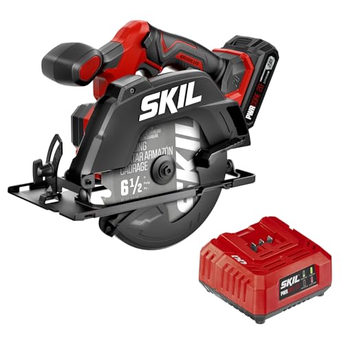 SKIL CR6413B-11 20V Brushless 6-1/2In Cordless Compact Circular Saw Kit for Wood Cutting