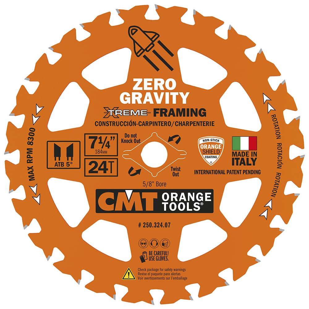 CMT Orange Tools 250.324.07-X10 Zero Gravity Framing