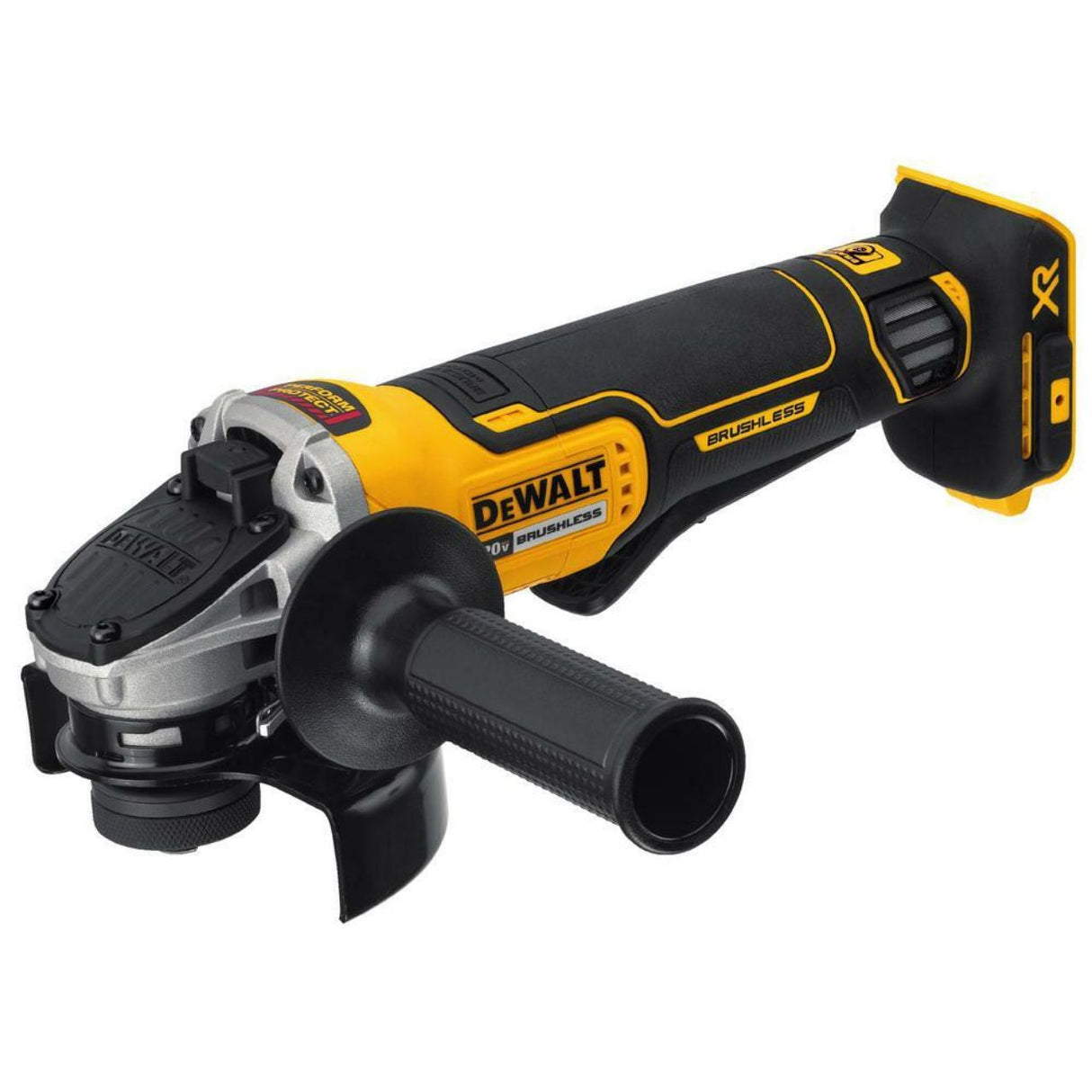 20V MAX* XR® 4.5 IN. PADDLE SWITCH SMALL ANGLE GRINDER WITH KICKBACK BRAKE (TOOL ONLY)