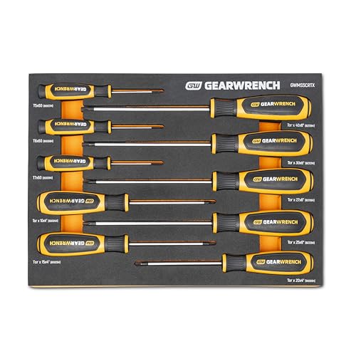 GEARWRENCH GWMSSCRTX 10 Piece Torx Dual Material Screwdriver Set