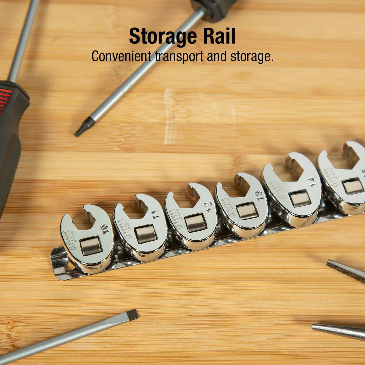 Sunex 9710M 3/8 Drive 10 Piece Metric Flare Nut Crowfoot Wrench