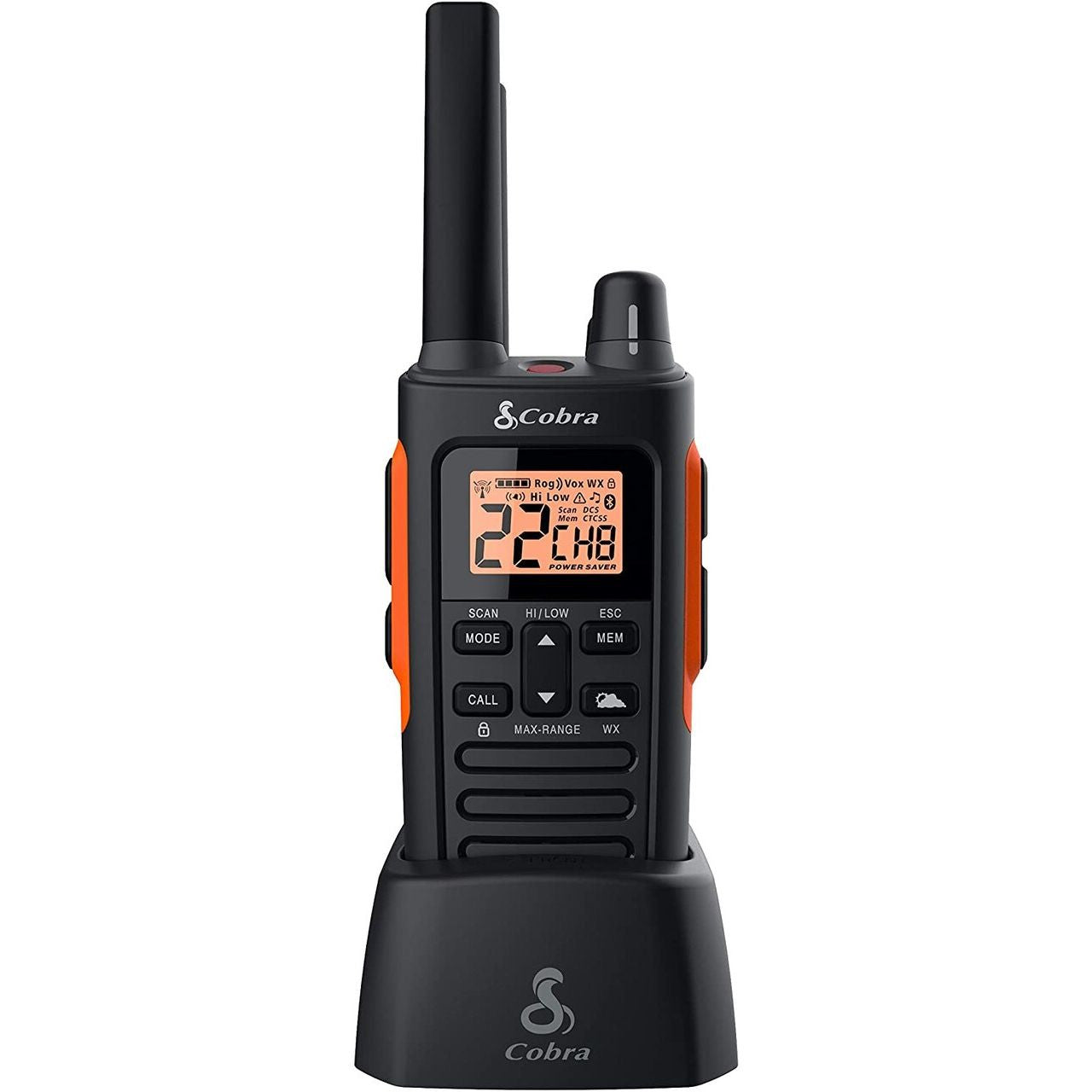 BUILT-IN LED/S. O. S. FLASHLIGHT: The LED/S. O. S. flashlight located at the base of the radio provide enhanced functionality to keep you on the go when the sun goes down