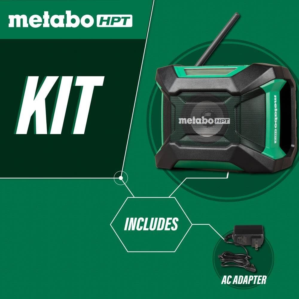 Metabo HPT UR18DAQ4M 18V MultiVolt Radio Bluetooth Bare Tool