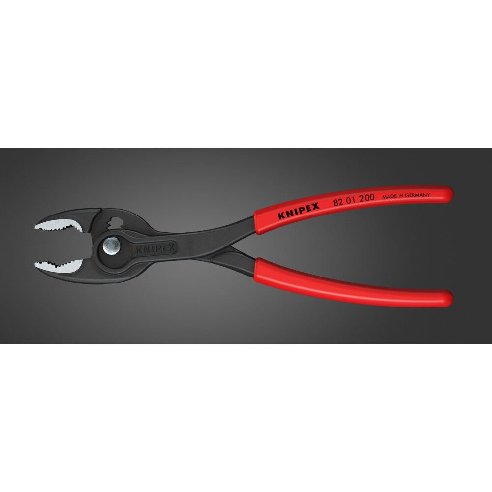 Knipex 82 01 200 SBA TwinGrip Slip Joint Pliers with Dipped Handle