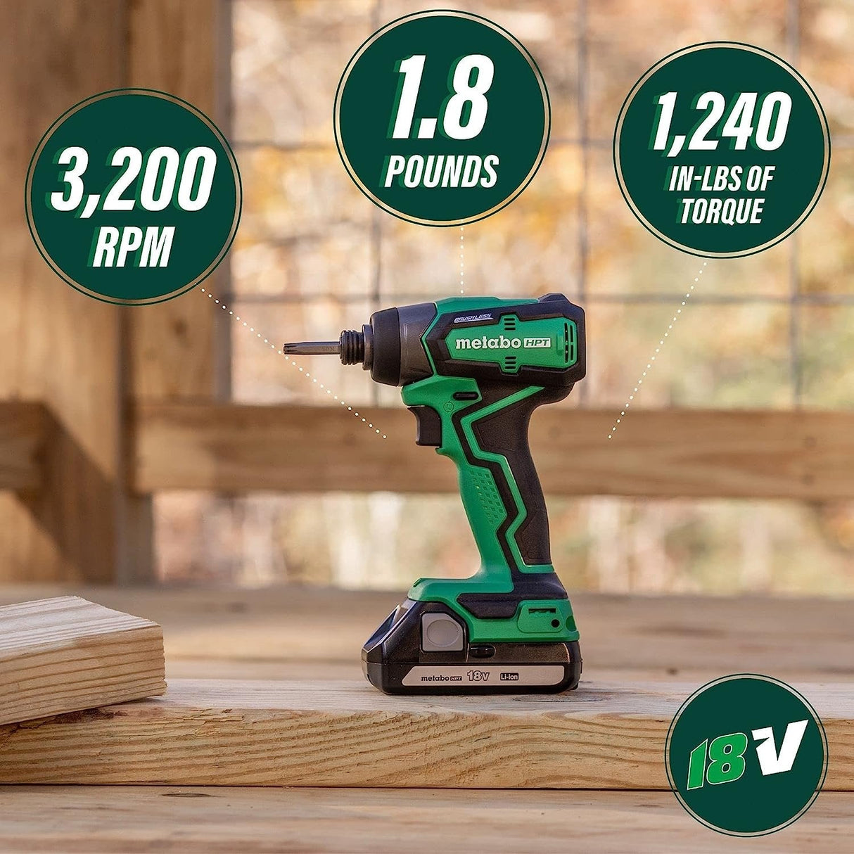 Metabo HPT WH18DDX 18V Sub-Compact Impact Driver