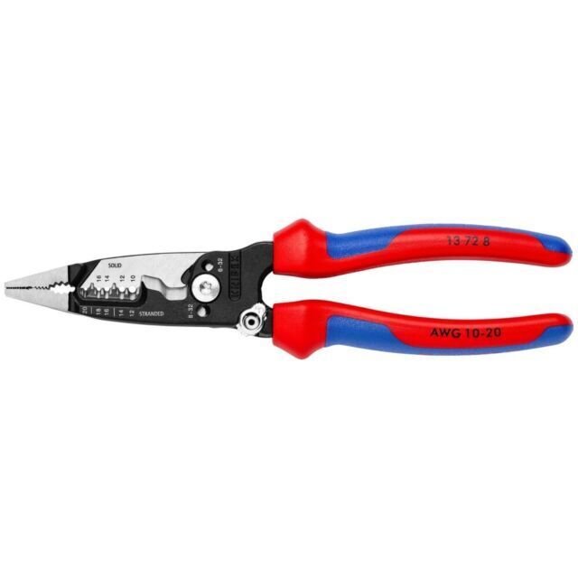 Knipex 13 72 8 SBA Wire Stripper Forged with Multi Component Grip Handle 8"