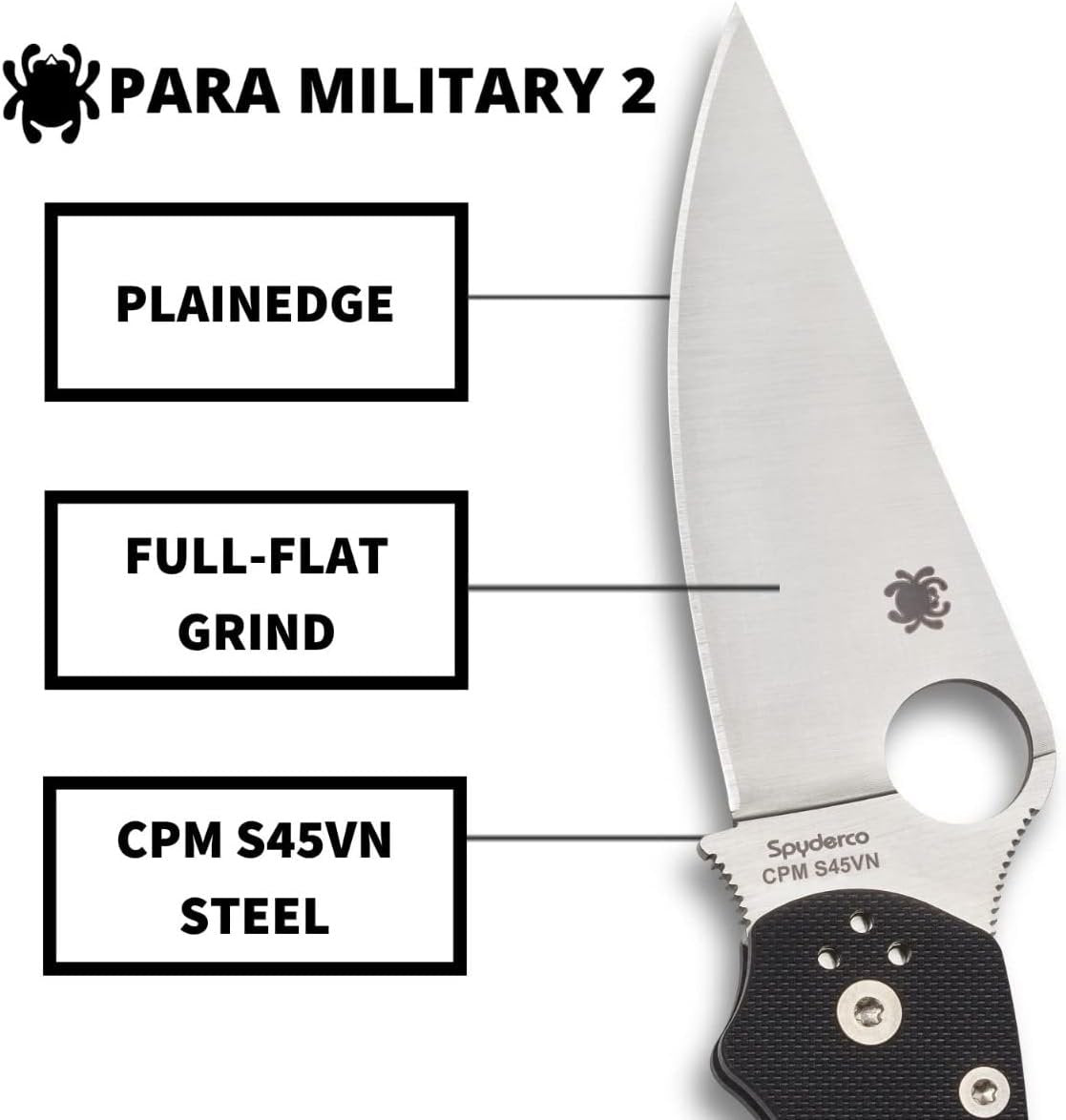 Spyderco C81GP2 Para Military 2 Signature Knife