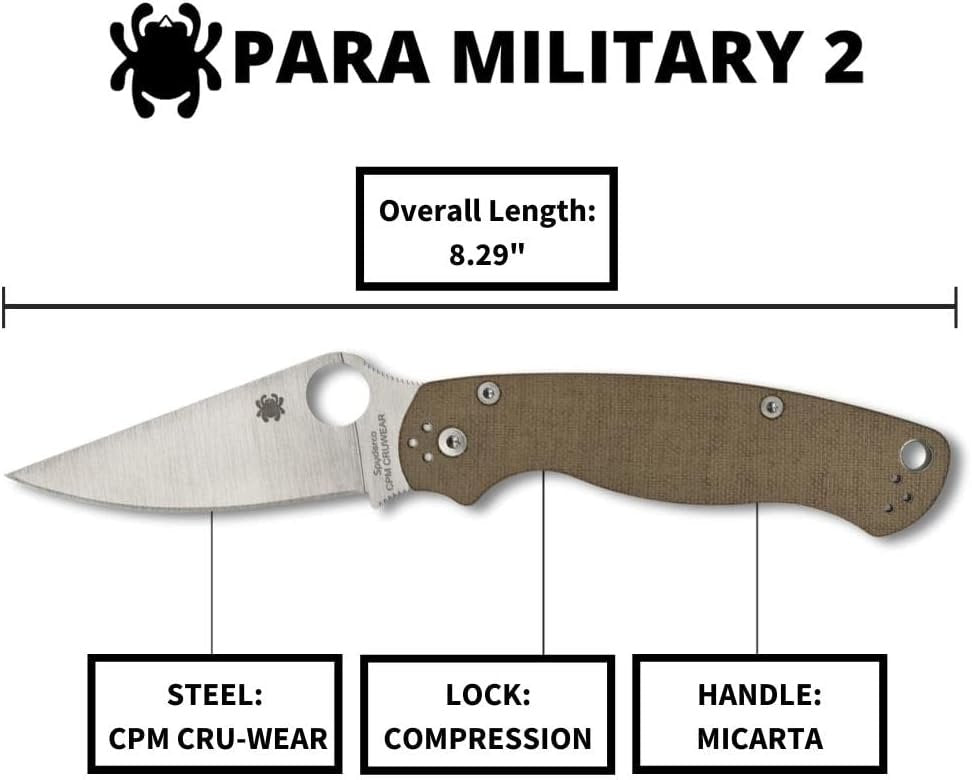 Spyderco C81MPCW2 Para Military 2 Signature Knife