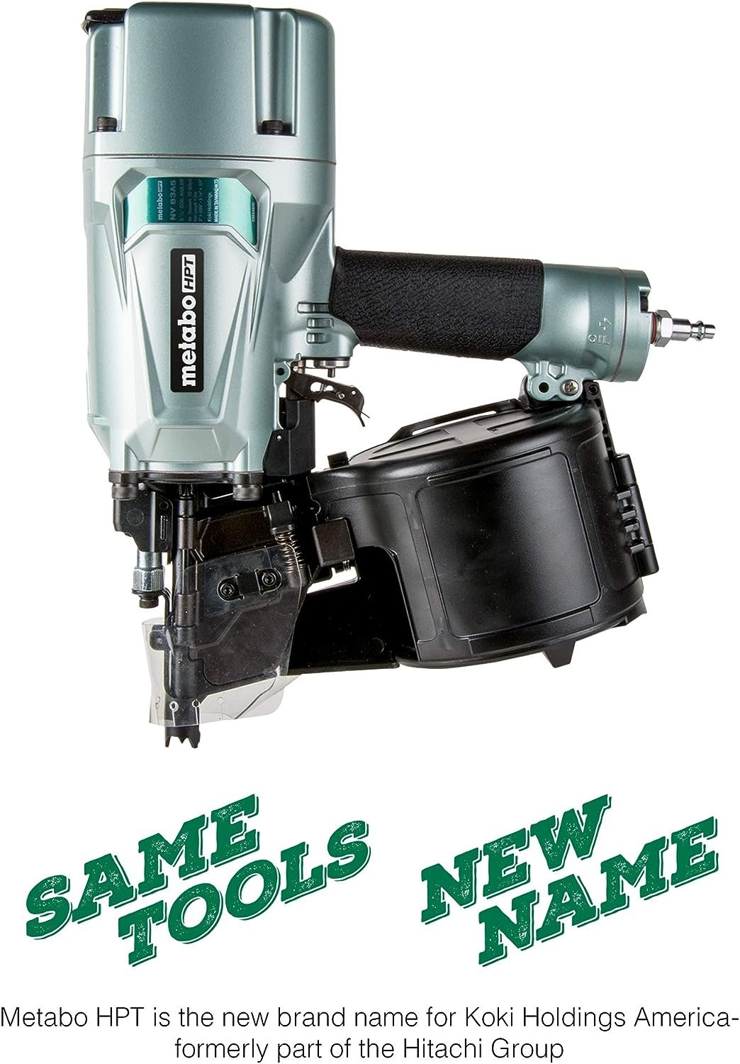 Metabo HPT NV83A5 Coil Framing Nailer Pro Preferred Brand of Pneumatic Nailers