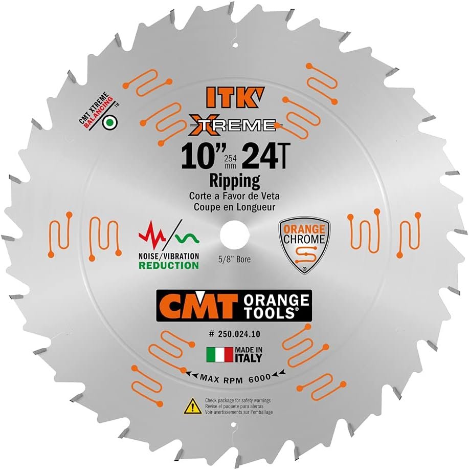 CMT 250.024.10 10" ITK Ripping Blade