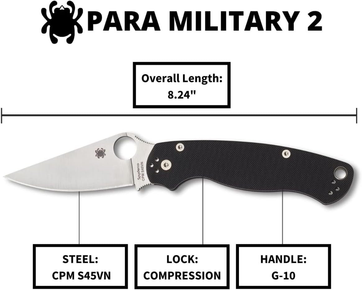 Spyderco C81GP2 Para Military 2 Signature Knife