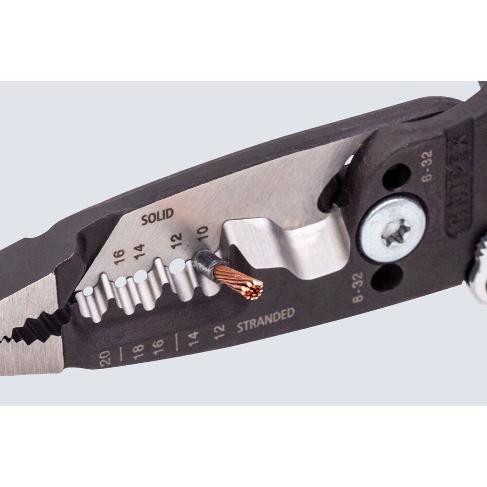 Knipex 13 72 8 SBA Wire Stripper Forged with Multi Component Grip Handle 8"