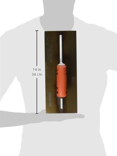 Kraft Tool PL460PF 13" x 5" Golden Stainless Steel Finish Trowel with ProForm® Handle