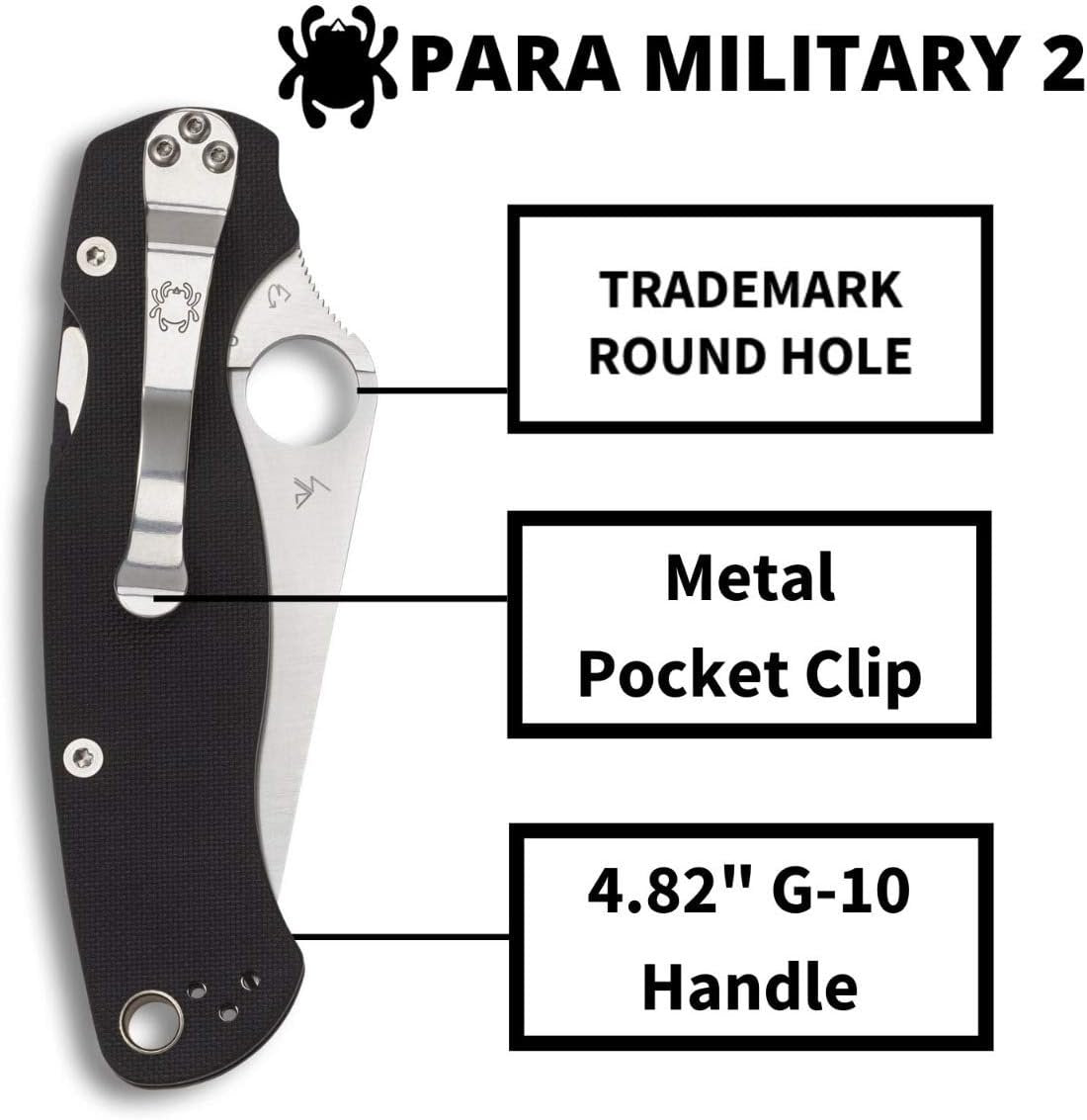 Spyderco C81GP2 Para Military 2 Signature Knife