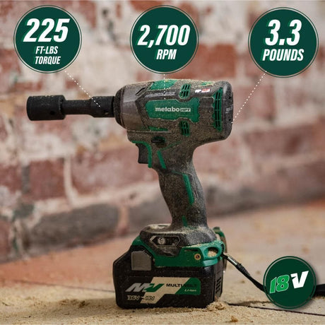 Metabo WR18DBDL2Q4M HPT 18V 1/2-in Brushless Impact Wrench (Bare Tool)