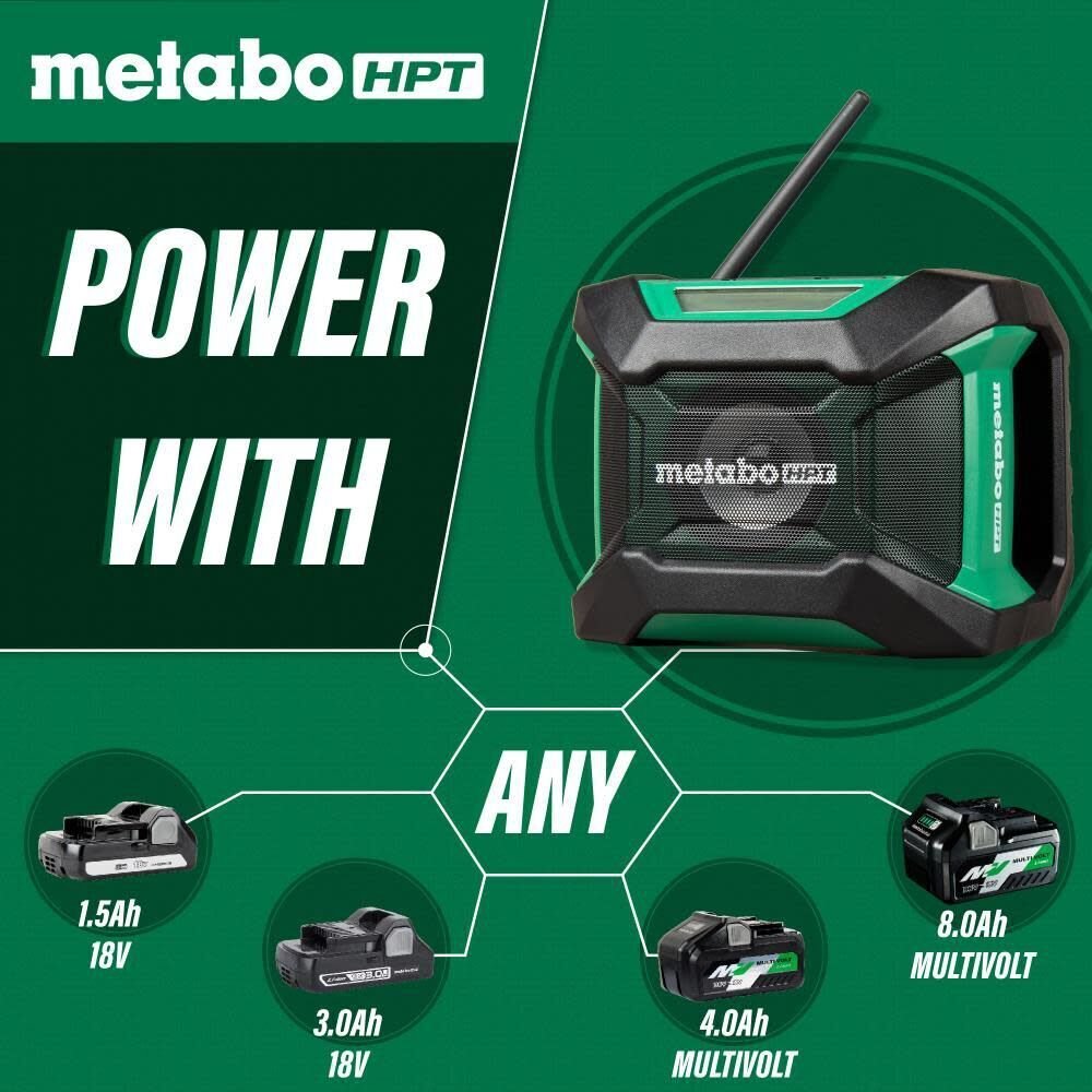 Metabo HPT UR18DAQ4M 18V MultiVolt Radio Bluetooth Bare Tool
