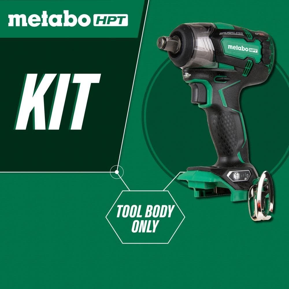 Metabo WR18DBDL2Q4M HPT 18V 1/2-in Brushless Impact Wrench (Bare Tool)