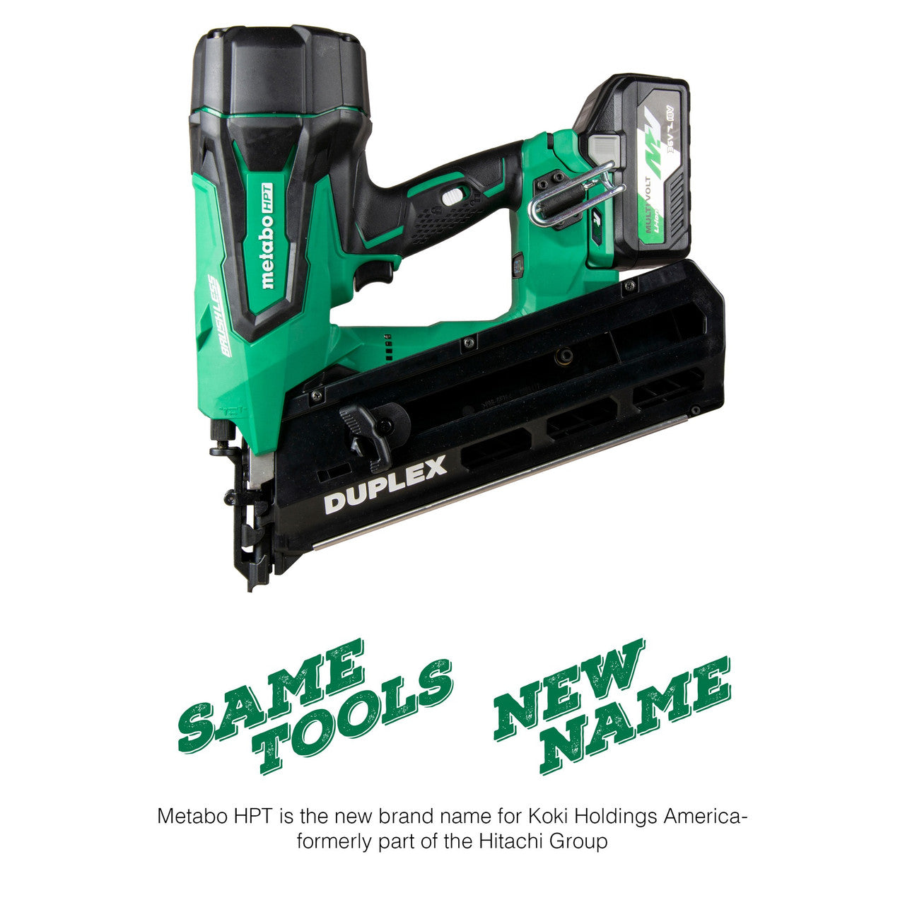 36V 21 Degree 3-1/2 Inch Duplex Nailer | Metabo HPT NR3675DD