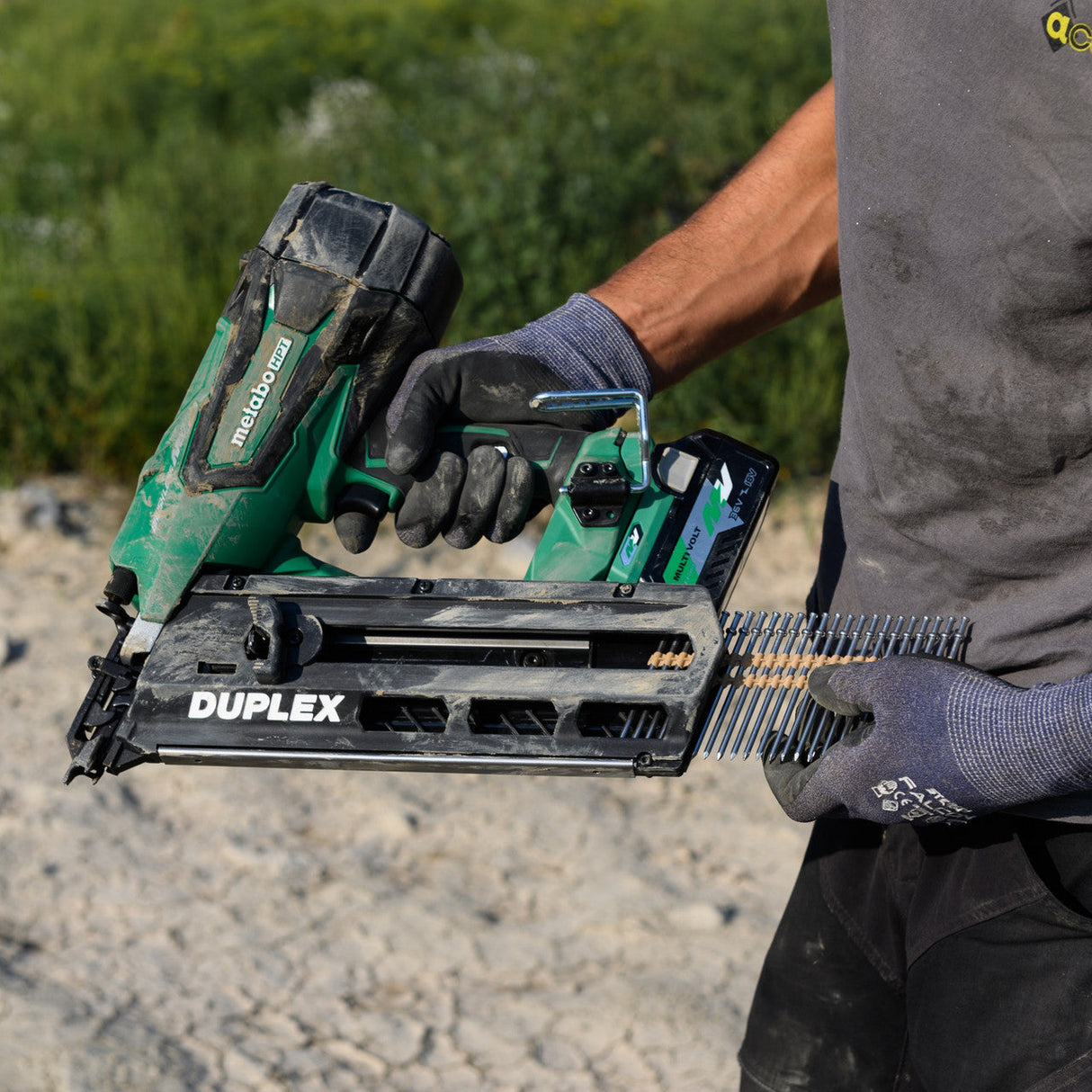 36V 21 Degree 3-1/2 Inch Duplex Nailer | Metabo HPT NR3675DD