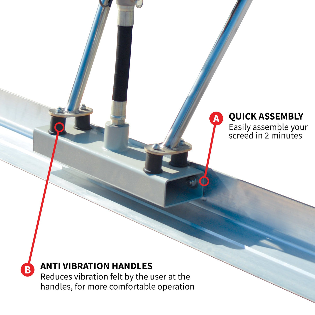 Tomahawk Concrete Power Screed Dual Aluminum Blade Bundle (Choose 2 Boards)