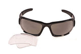 ESS CDI MAX Ballistic Sunglasses – Black Frame / Clear & Smoke Gray Lenses (740-0297)