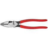 Knipex 09 11 240 9 1/2" High Leverage Lineman's Pliers New England with Fish Tape Puller & Crimper