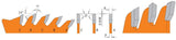 CMT Orange Tools 215.060.12 Industrial Combination Circular Saw Blades