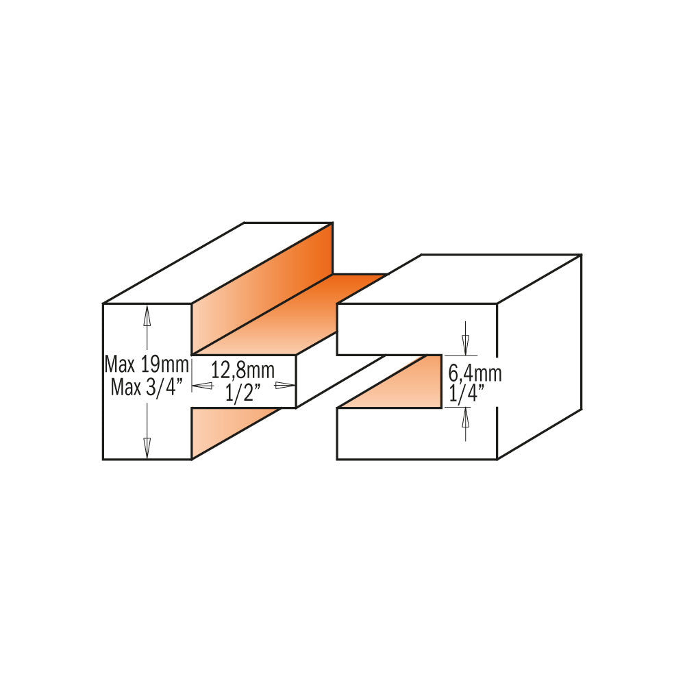 CMT 800.626.11 2-Piece Tongue & Groove Set