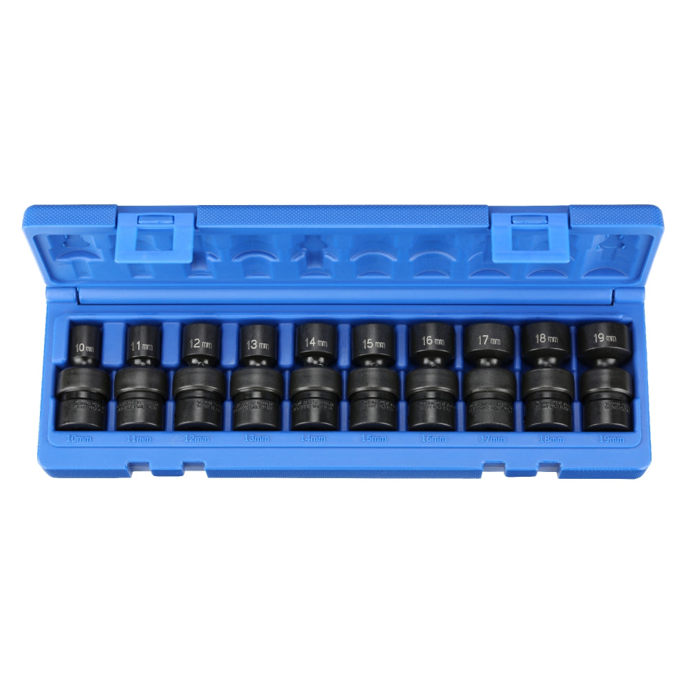 Grey Pneumatic 1210UM 3/8" Drive Standard Length Universal Set