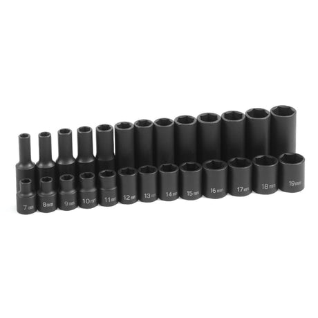  Grey Pneumatic 1226M 3/8" Drive 26 Piece Deep Metric Master Socket Set