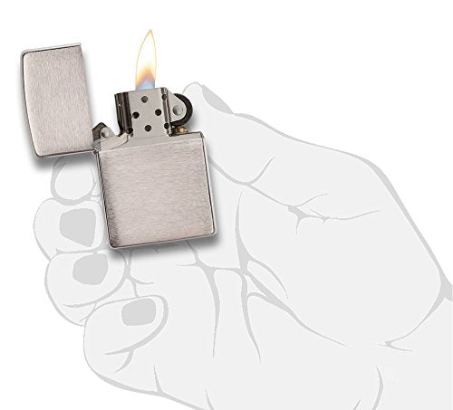 Zippo 200 Brushed Chrome