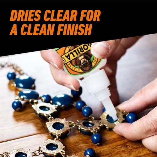 Gorilla 102433 Super Glue Gel XL Clear Glue 25 Gram (Pack of 1) - All Purpose and Fast Setting for Projects and Repairs