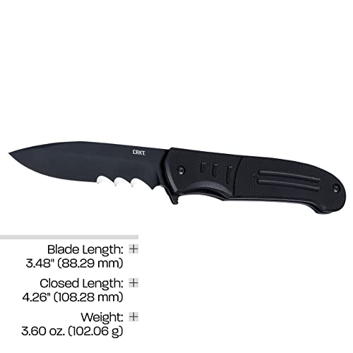 CRKT 6885 Ignitor Everyday Carry Assisted Folding Knife with Liner Lock