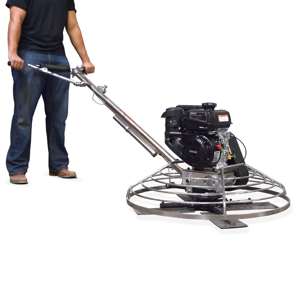 36" Concrete Power Trowel 6HP Kohler Float Pan Screed Edge Cement Finishing Tool