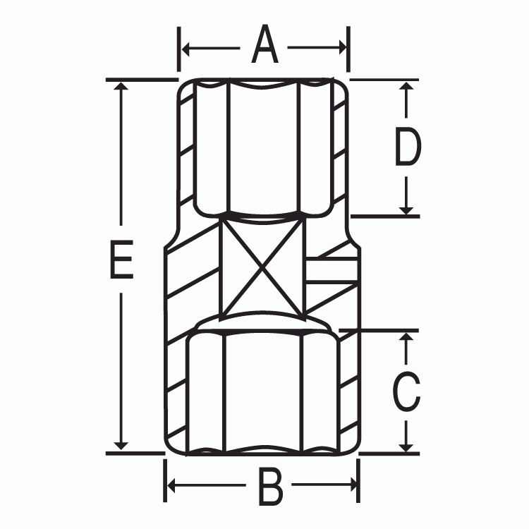 Grey Pneumatic 2192DT 1/2" Drive 19mm x 21mm Extra Thin Wall Flip Impact Socket