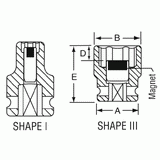 Grey Pneumatic 910MG 1/4" Drive x 10mm Standard Length Magnetic Impact