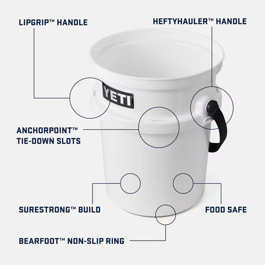 Yeti LoadOut Bucket 5 gal White