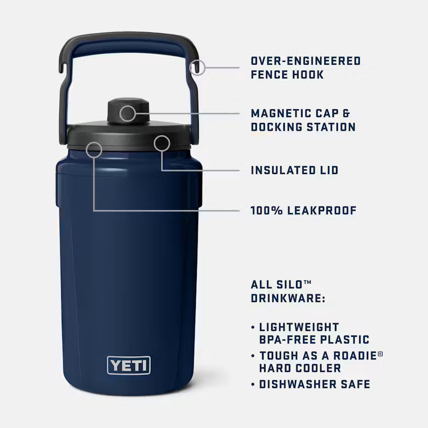 Yeti Silo 0.5 gal Royal Blue with Magdock Chug Cap