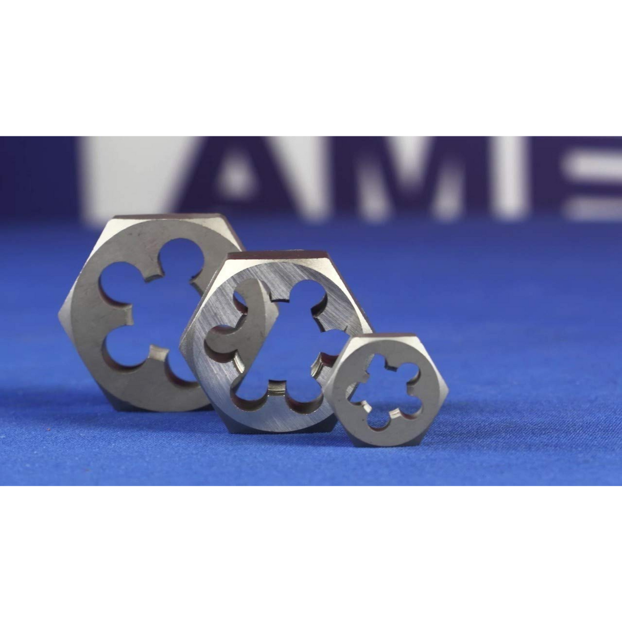 Drill America DWTHXNPT-SET 6 Piece NPT Carbon Steel Hex Pipe Die Set 1/8" - 1"