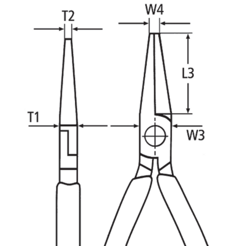 Knipex 26 15 200 Snipe Nose Side Cutting Pliers