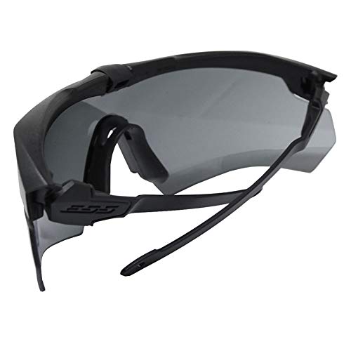 ESS Crossbow Suppressor 2X Ballistic Eyeshield Kit – Black Frames / Clear & Smoke Gray Lenses (EE9007-03)