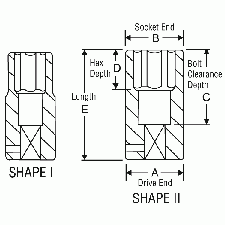Grey Pneumatic 1014D 3/8" Drive x 7/16" Deep Length Impact